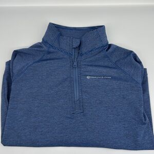 Kids Vineyard Vines Sankaty 1/4 zip sport pullover - Blue - Size 7